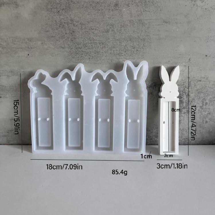 Rabbit Cash Holder Silicone Mold Easters Bunnies Resin Casting Mold Easters Gift Box Resin Mold Holiday Party Decors