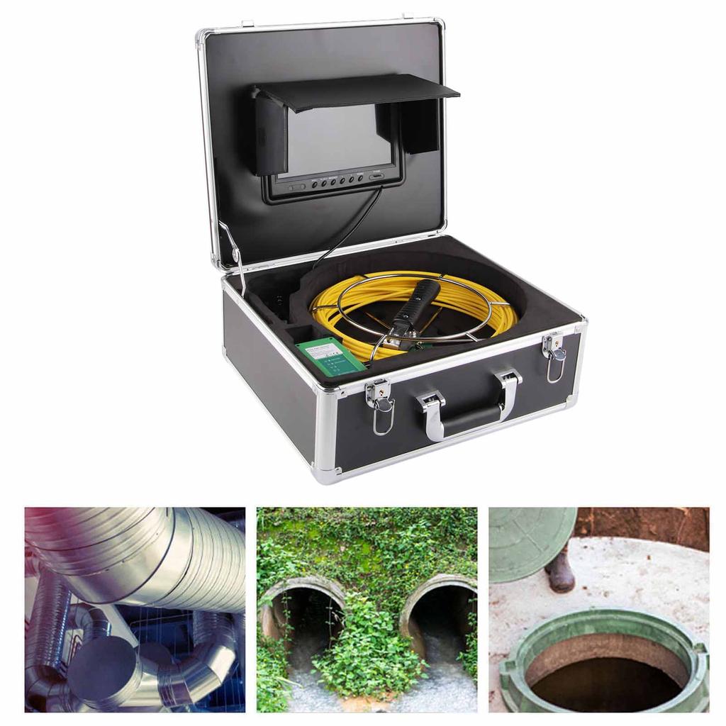 Industrial Endoscope 9 Inch Video 30MM Borescope Pipe Wall Inspection Detection Camera Drain Sewer