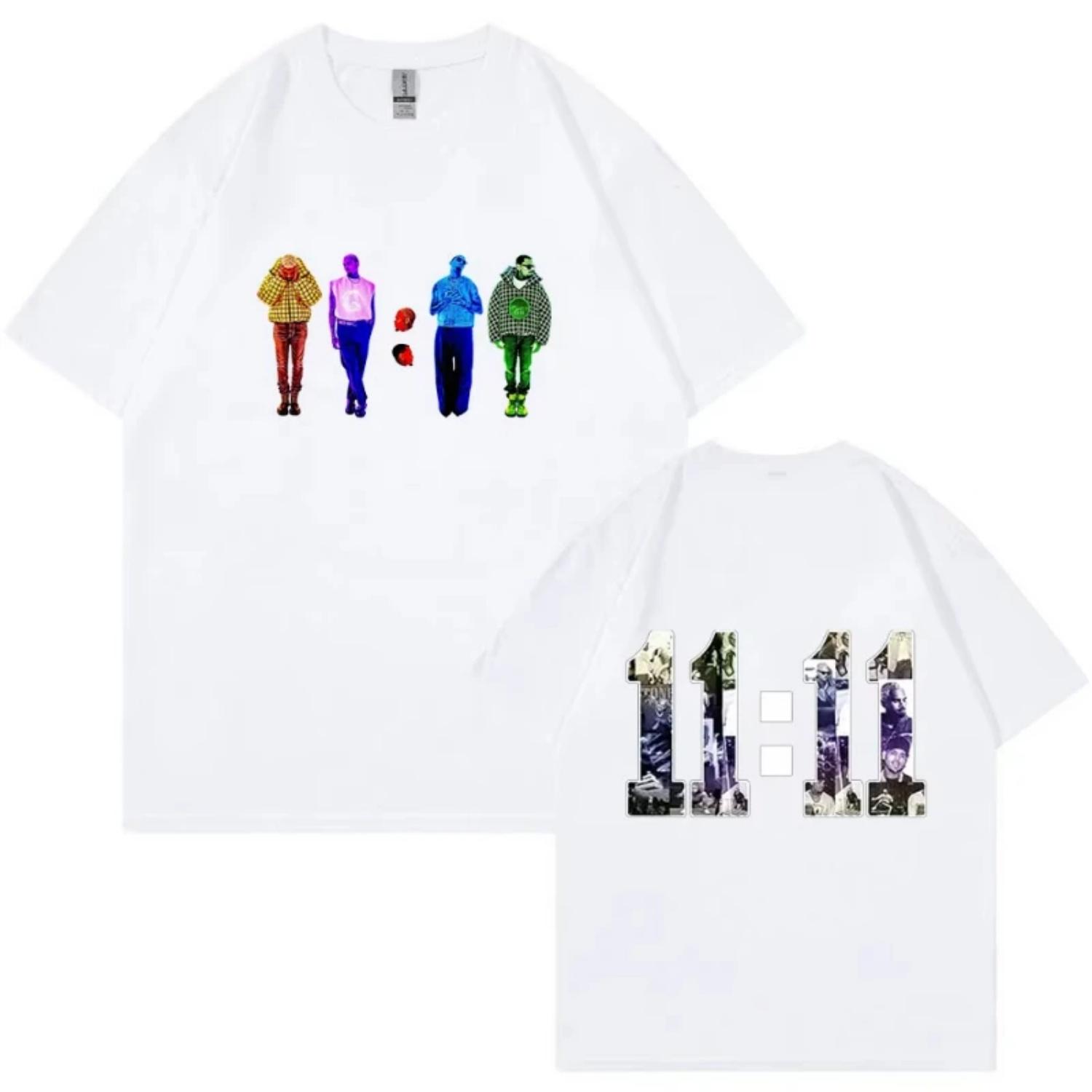 

Rapper Chris Brown Breezy T-shirt 11_11 Album Merch 2024 T-shirts Men Women Harajuku Vintage Short Sleeve T Shirts Streetwear S чёрный