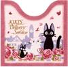 Delivery Service Toilet Mat Set with Washlet and Heated Toilet Seat Ghibli Jiji Date Set Senko Made In Japan Black Cat Jiji Pink Kiki's (4 Pieces) -