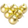 NUCHI Shiny Matte Christmas Ornaments - Hanging Tree Balls for Holiday Decor.