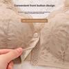 Plus Size Bra for Mature Women Front Closure Fixed Cup Medium Padded Wireless Shoulder Strap Full Coverage Comfortable Supportive Underwear