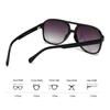 Aviator zonnebril met dubbele brug voor dames en heren, casual, modieus, anti-verblinding, ideaal voor autorijden, strand en reizen.