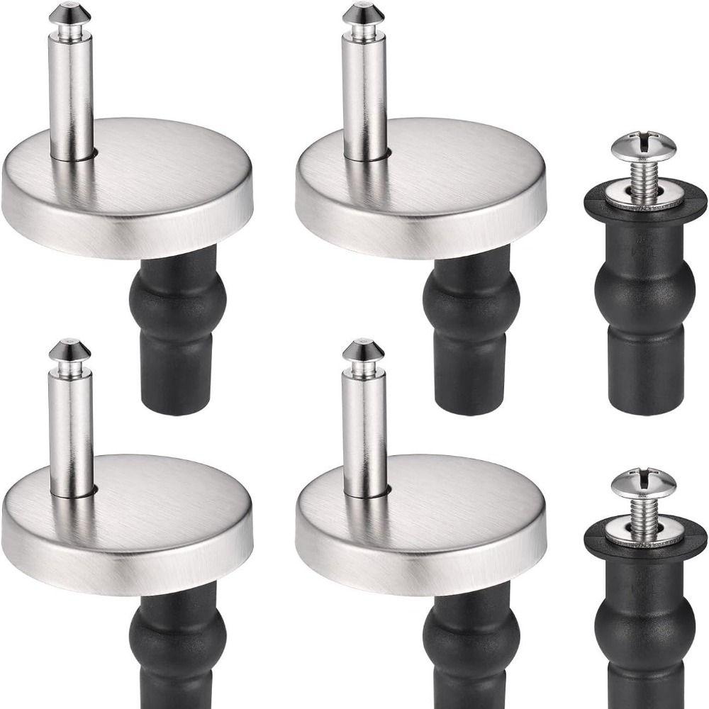 Stainless Steel Toilet Lid Hinges Set Universal Toilet Seat Fit Replacement  Toilet Lid Accessories