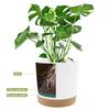 Lot de 2 pots de fleurs 20,3 cm blanc avec drainage et soucoupe amovible