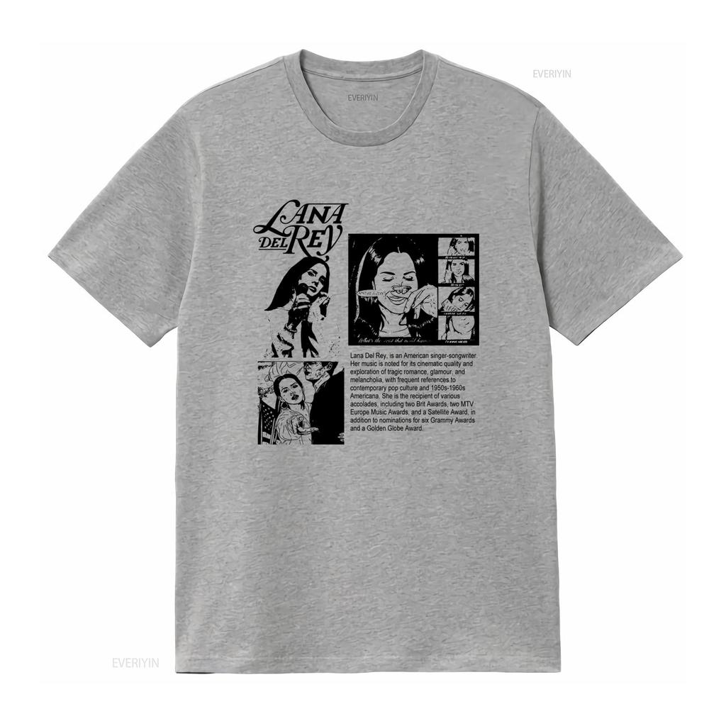 Lana Del Rey Vintage T Shirt American Singer Songwriter Design Vintage Washed Slightly Soft Designer Clothes
