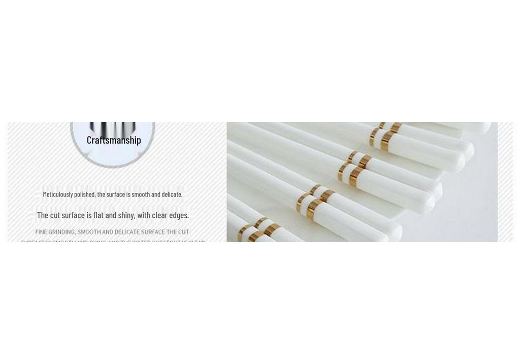 Premium Mold-Proof, Anti-Slip, High-Temp Resistant Bone China Ceramic Chopsticks