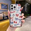 New Color Bow for iPhone17 Premium Mobile Phone Case Apple 16Pro Acrylic Hard Case
