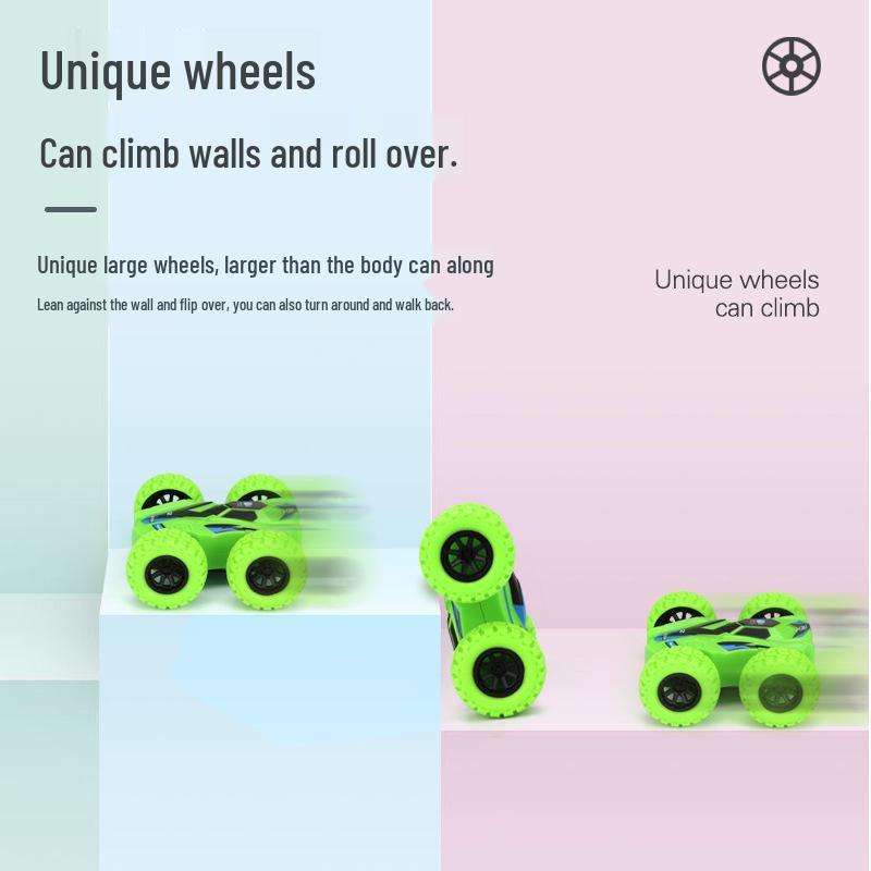 Best Seller: Double-Sided Stunt Car - Child's Drop-Resistant, Inertial Toy, 4WD Off-Road Stunt Vehicle