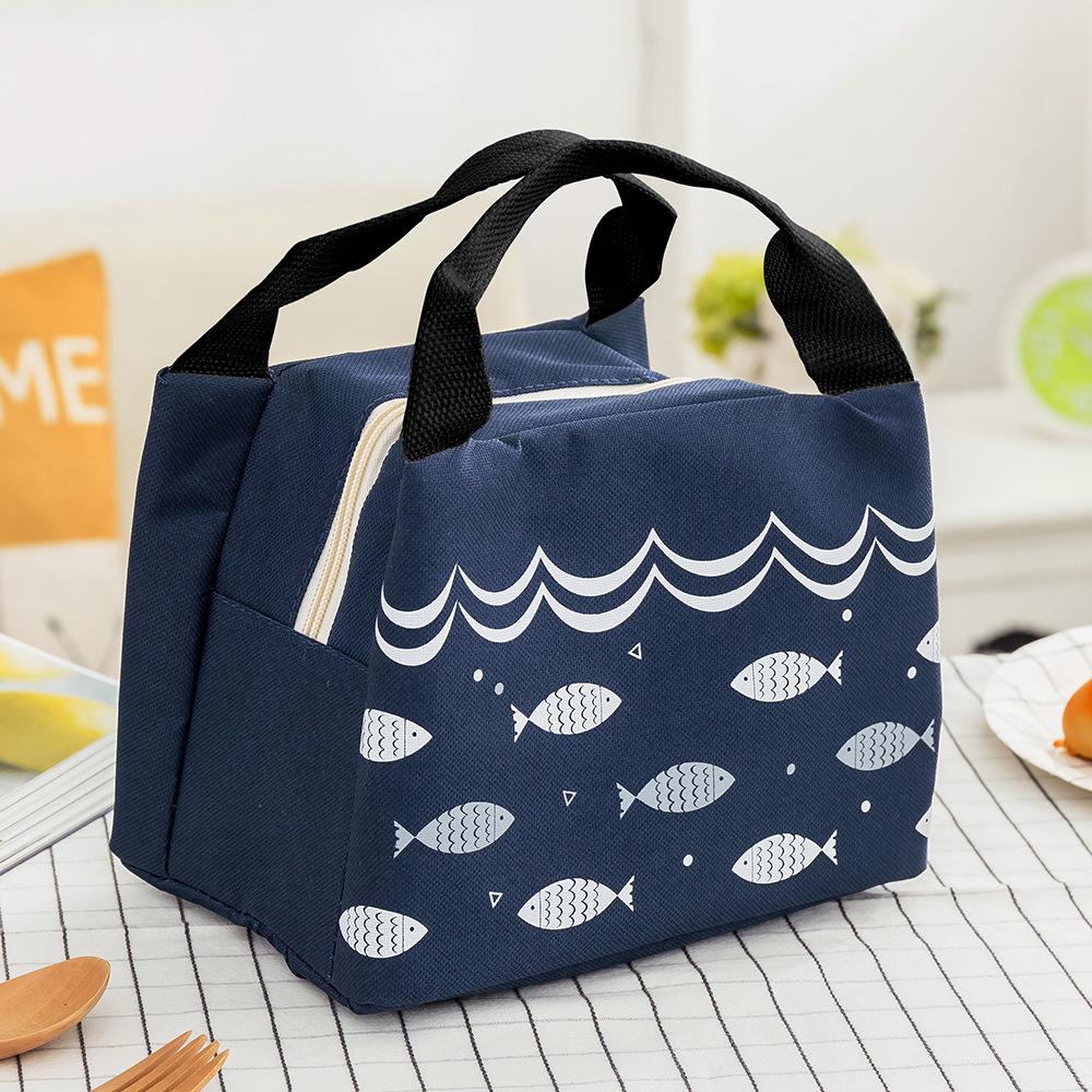 Cartoon Children's Lunch Bag Thermal Insulation Aluminum Film High Quality Waterproof Oxford Cloth Portable Lunch Bags Tote New