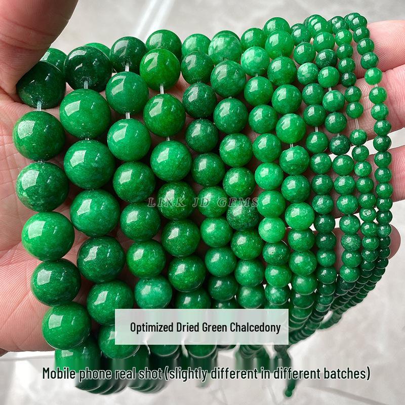 

Круглые бусины из зеленого халцедона класса А для изготовления украшений своими руками 14mm/Approx. 27 Beads