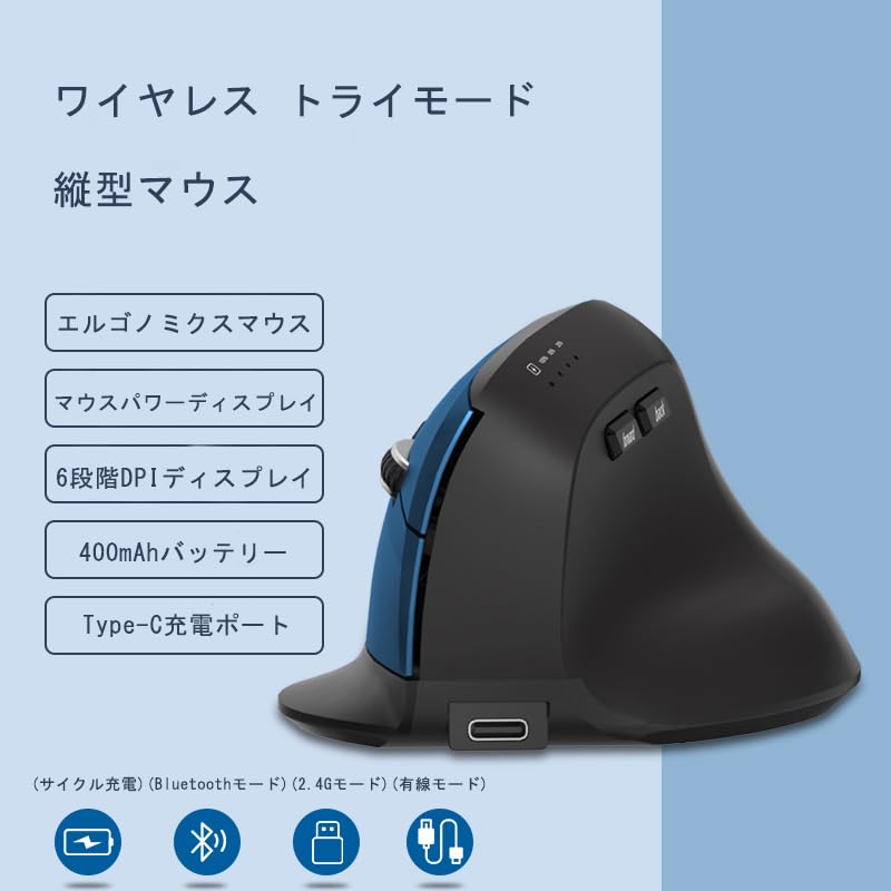 Quiet Bluetooth 3 6 Buttons Bluetooth Dual Connection Wired Mouse with 6 Offset USB Ergonomic Design for Remote Office 6 Lightweight and Compatible