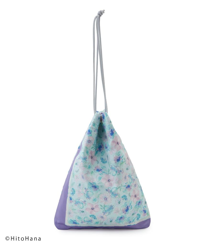 ROPE' PICNIC Passage HitoHana x ROPE' PICNIC Scarf Print Tote & Shoulder Bag, Women's, GIX32020, Light Green (33)