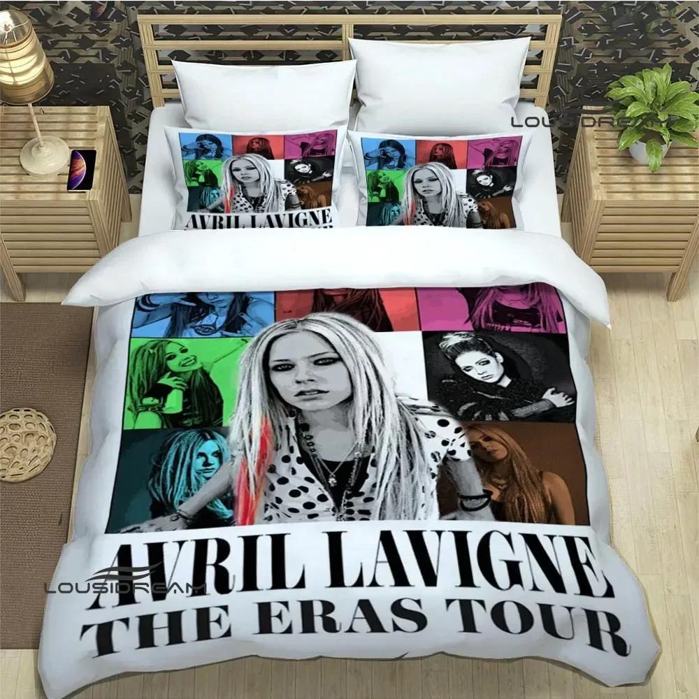 Singer AVRIL LAVIGNE Printed Bedding Sets Exquisite Bed Supplies Set Duvet Cover Bed Comforter Set Bedding Luxury Birthday Gift