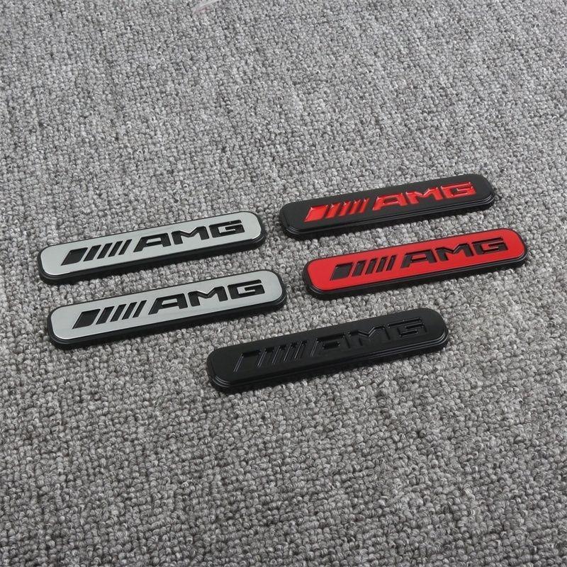 ABS Car Pasted Emblem Badge Sticker For Mercedes Benz AMG W205 C300 W203 W206 W108 W124 Rear Trunk Vehicle Door Modified Sticker PI1