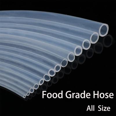 1M/5M/10M Lebensmittelechter klarer, transparenter Silikonkautschukschlauch, flexibler Silikonschlauch aller Größen mit Außendurchmesser