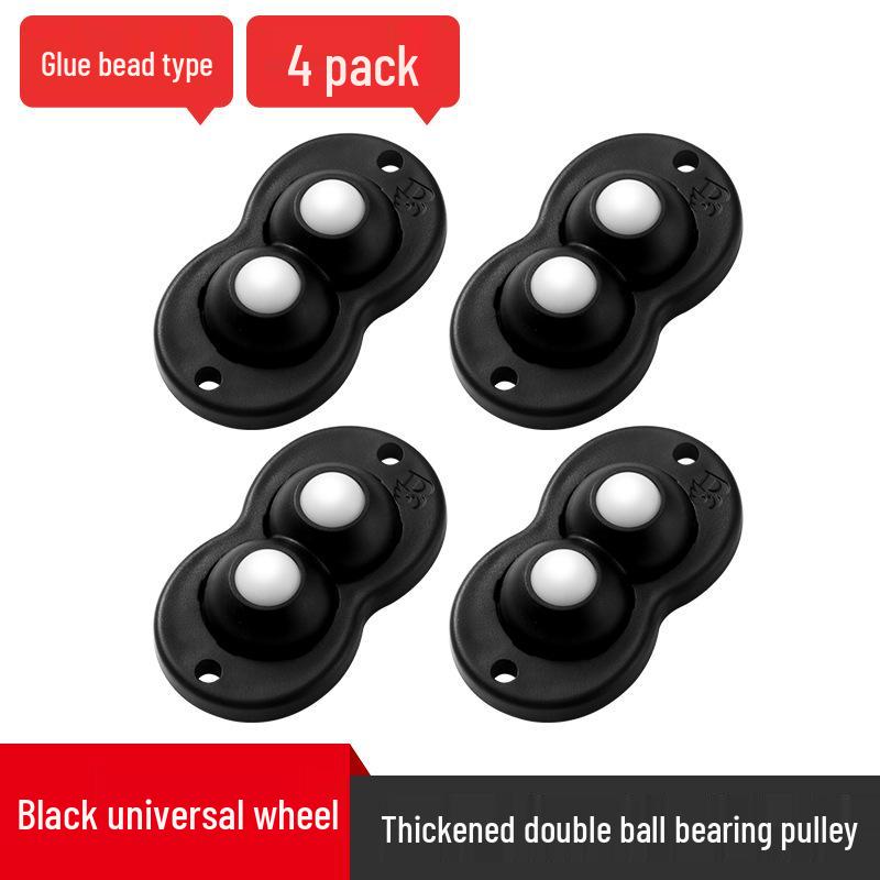 Roulettes d'ameublement pivotantes silencieuses: Roulettes adhésives universelles pour un déplacement facile