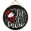 Snowman Front Door Welcome Sign 2026 Christmas Wooden Snowman Door Sign for Garden Farmhouse Home Christmas Winter Sign