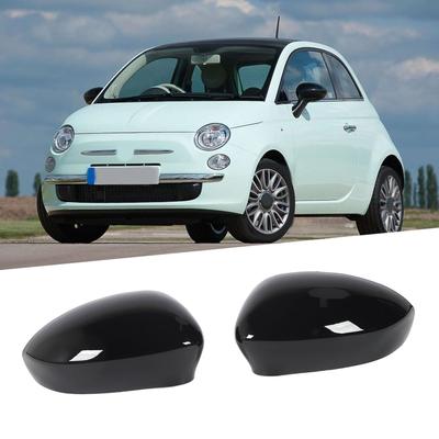 2 Pcs Door Side Rrview Mirror Cover Left Right Wing Mirror Cover Replacement for 500 2007 To 2020