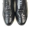 70s-80s? Vintage USA Made/UFCW O’Sullivan/Goodyear Welt Leather Full Brogue Wingtip/9.5EEE/Black/BLACK/(USED)