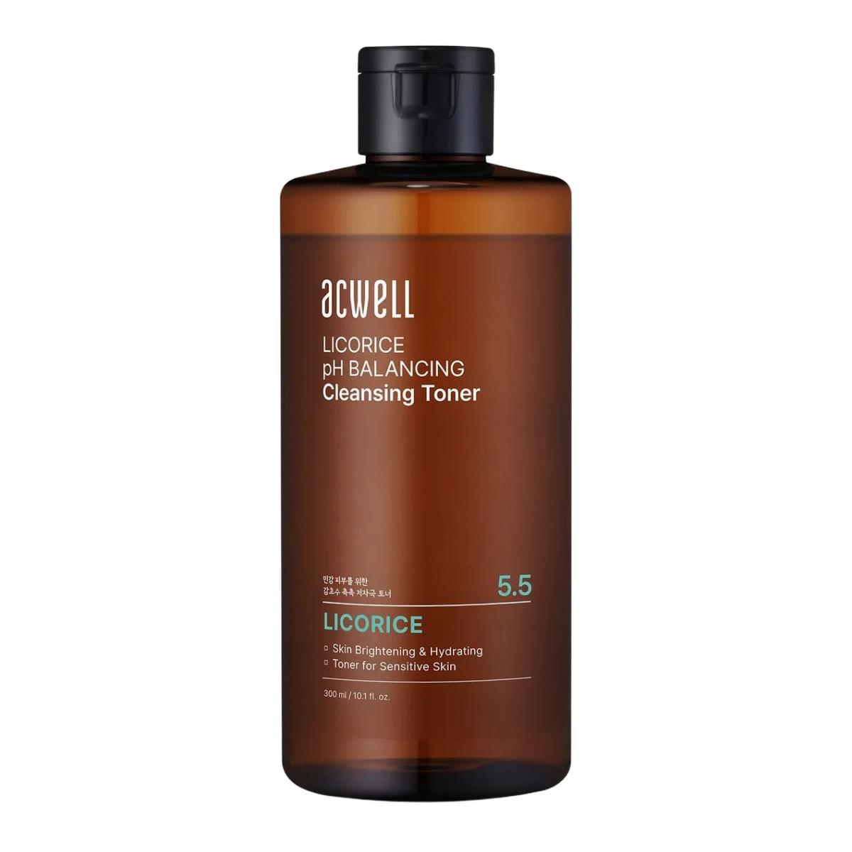 ACWELL Tonico Detergente Equilibrante pH alla Liquirizia Idratante Purificante 300ml Skincare Coreana Tonico Quotidiano