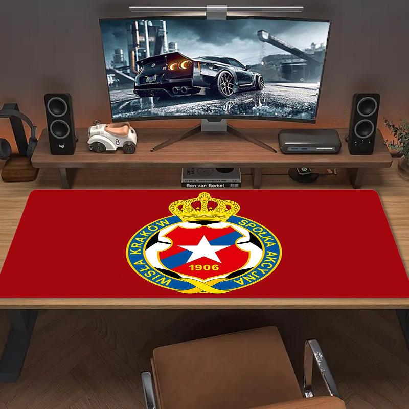 Red Star Belgrade Print Cushion Non-slip Laptop Tablet Big Mousepad XXL Mat Mini PC Playmat With Lock edge