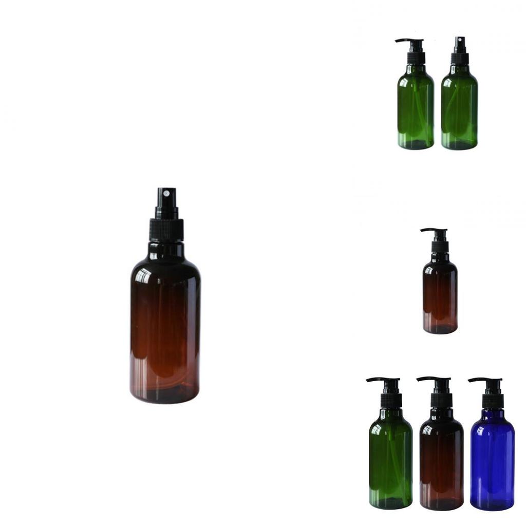 1pcs 250ml Plastic Pump Bottles Shampoo Shower Gel Jars Storage Containers For Skin Care And Facial Water In Multiple Colors