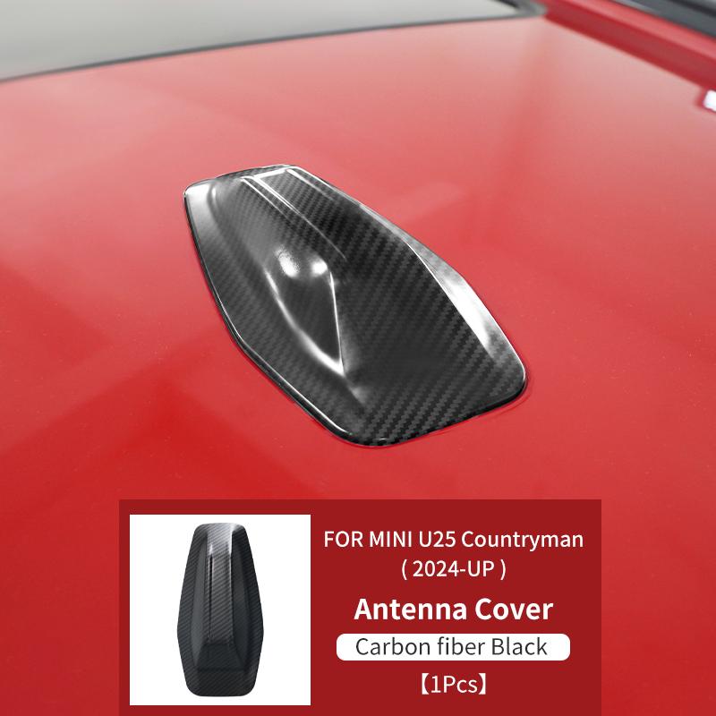 ABS Car Roof Aerial Antenna Cover Stickers Shell For BMW MINI Countryman U25 2024 2025 Car Exterior Trim Decorative Accessories