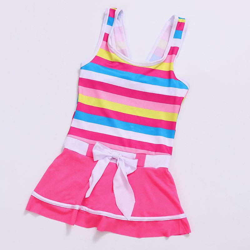 

Новый летний слитный купальник для девочек - Стильный купальный костюм для возраста 3-4 года S Height 85-95cm (2-3 years)