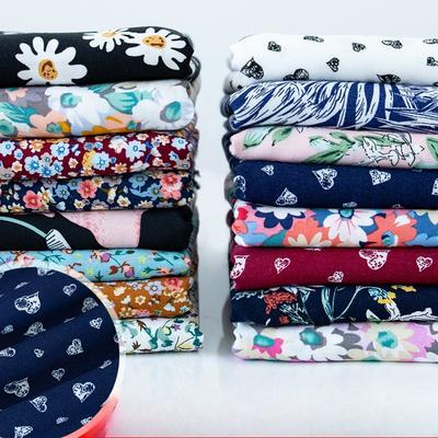 100x145cm Rayon Printed Fabric Small Floral Summer Thin for DIY Sewing Clothes Skirts Dresses Cheongsam Pajamas Handmade DIY