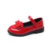 Girl's Leather Shoes Princess Dress Shoes for Kids Big Girls Casual Student Flats Spring/Autumn New Style Sweet with Bowtie