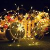 Firework Copper Led Fairy Wire String Lights Remote Control Christmas Decor
