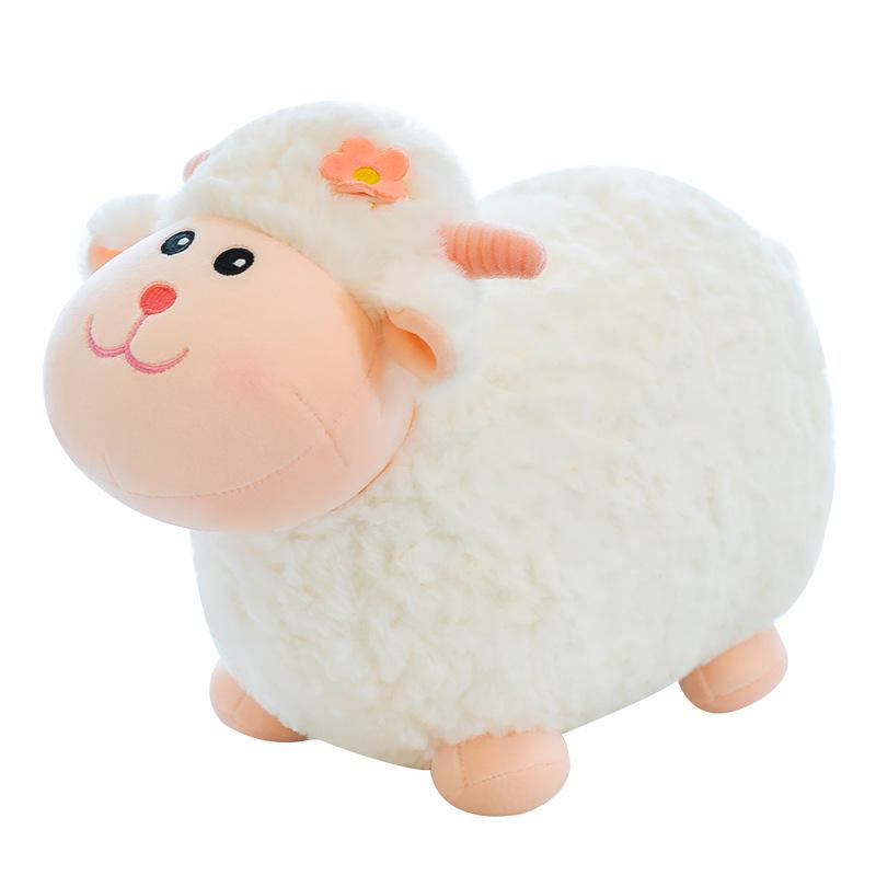 Adorable Lamb Cartoon Plush Doll Short Plush Stuffed Gift Animal