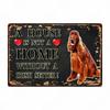 A House Is Not A Home Without A Dog Plaque, Vintage Metal Tin Signs, Bar, Cafe, Home Decor, Springer Spaniel, Wall Art Poster