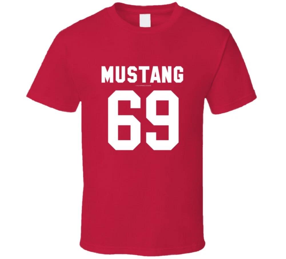 Mustang 69 Jersey Style 1969 Ponycar Gift T Shirt L