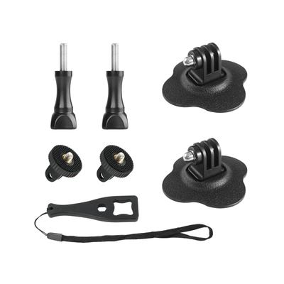 JINGCHEN Action Camera Mount Helmet Adhesive Mount for and Tripod Adapter Insta360, GoPro,