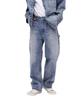 UNIVERSAL OVERALL DENIM DOUBLE KNEE PAINTER Size Washed and PANTS, Men's, M, 369, Distressed, 783-5111201