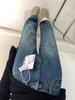 Women's Plus Size High-Waisted Fleece-Lined Blue Retro Wide-Leg Jeans - Autumn/Winter