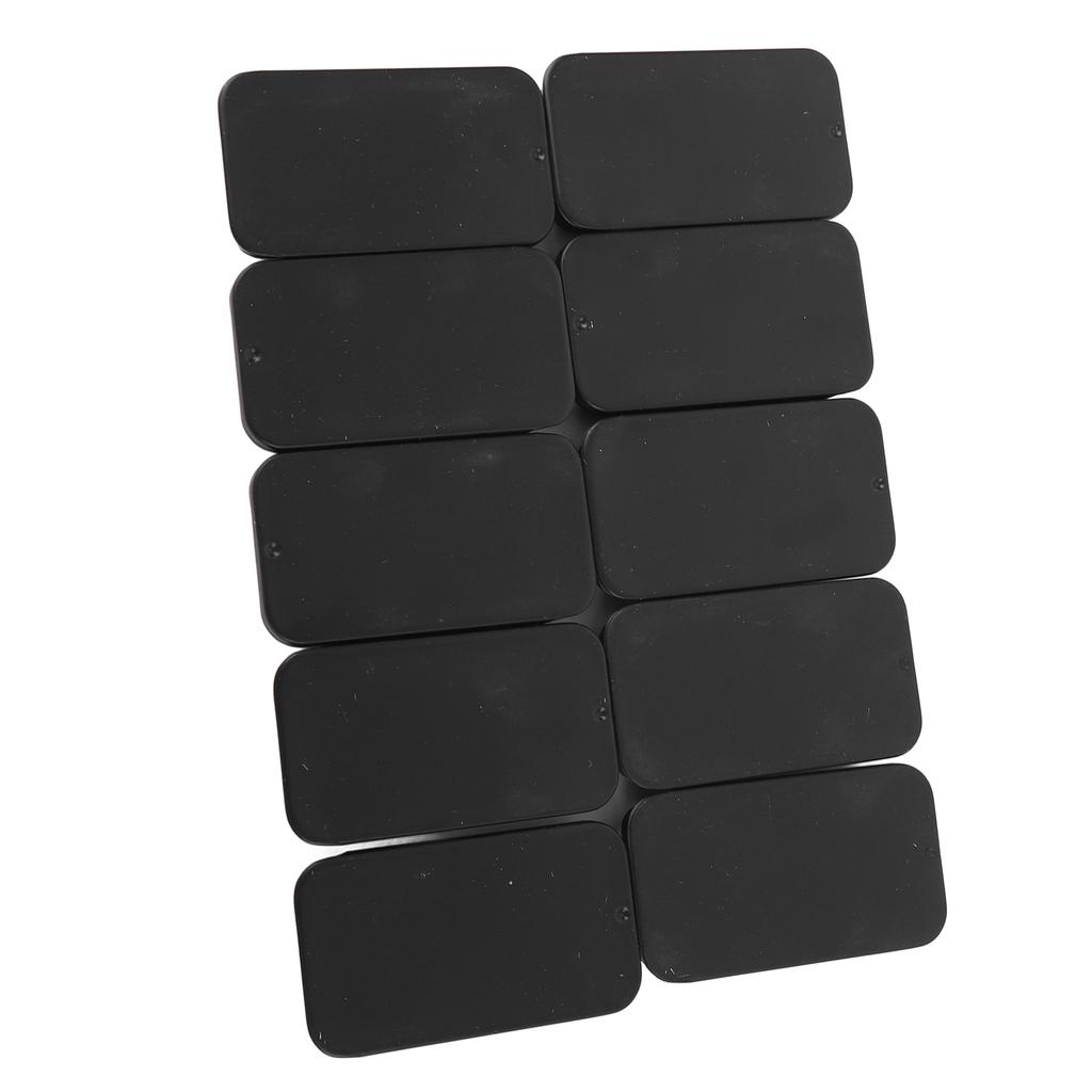 10 Pcs Slide Top Metal Box Leakproof Portable Mini Sliding Metal Container for Lip Balm Candy Mints Beads