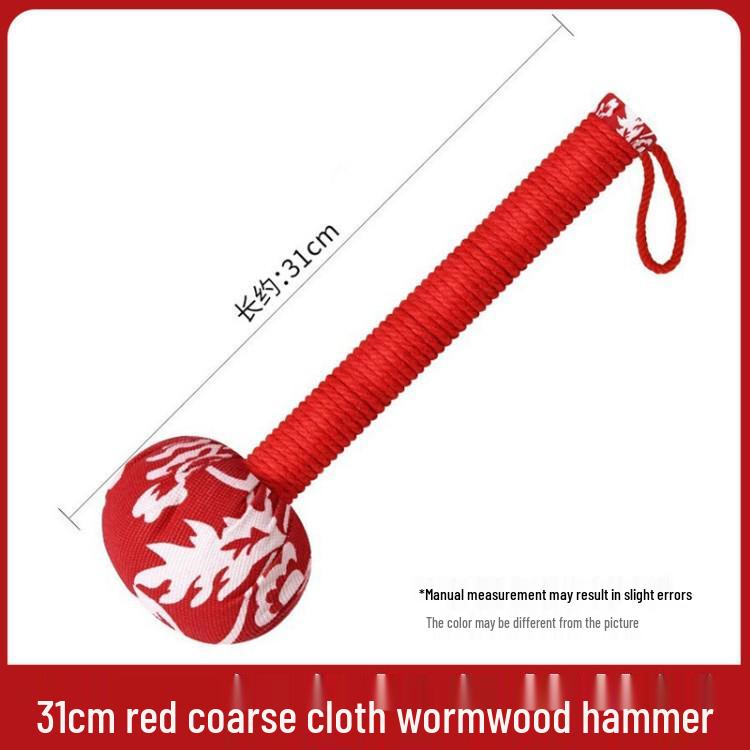 Mugwort Meridian Tapping Hammer: Traditional Souvenir Massage Tool for Neck and Shoulders