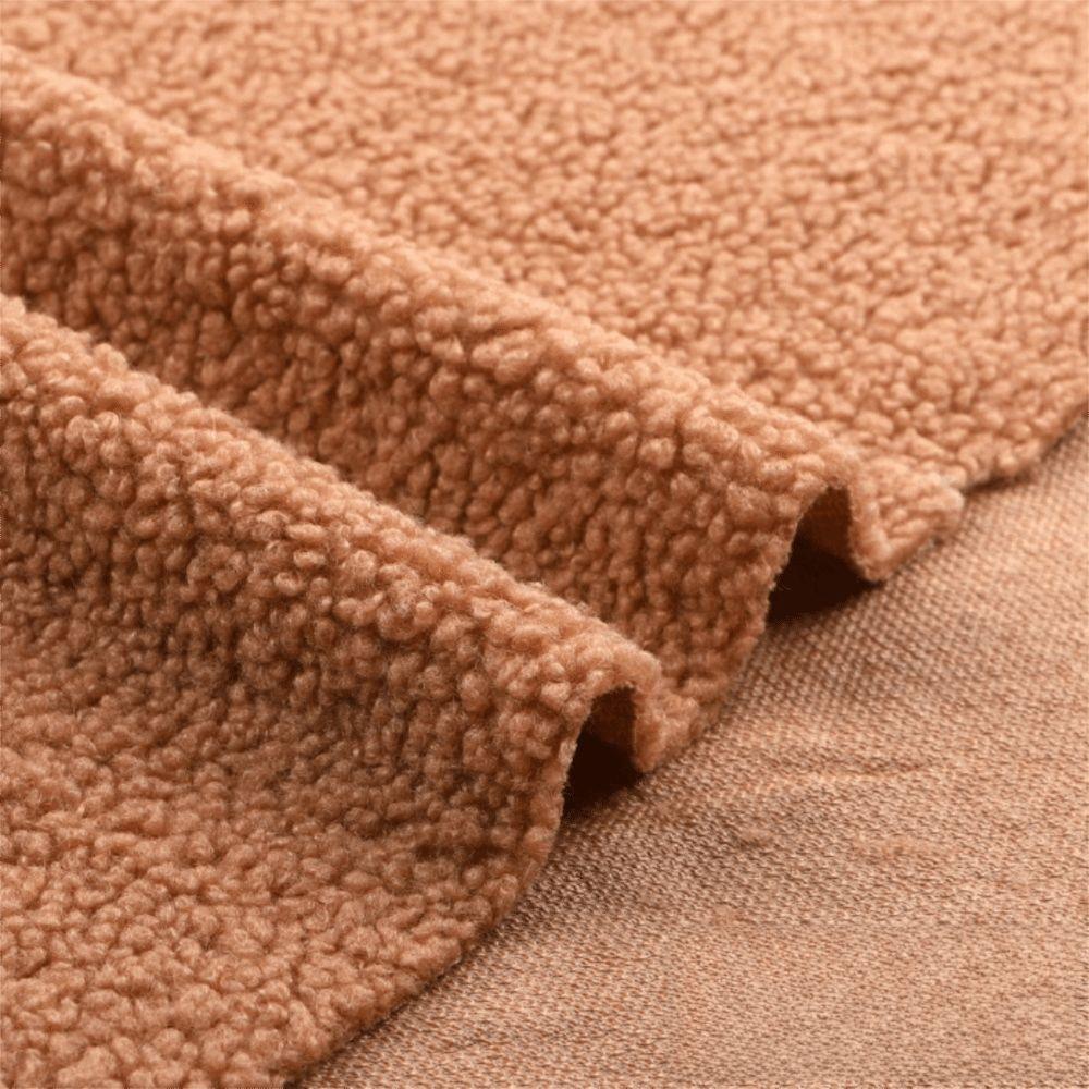 160x100cm Faux Lamb Wool Fabric Thicken Warm Coral Fleece Fabric Clothing Apparel Sewing Lining Materials