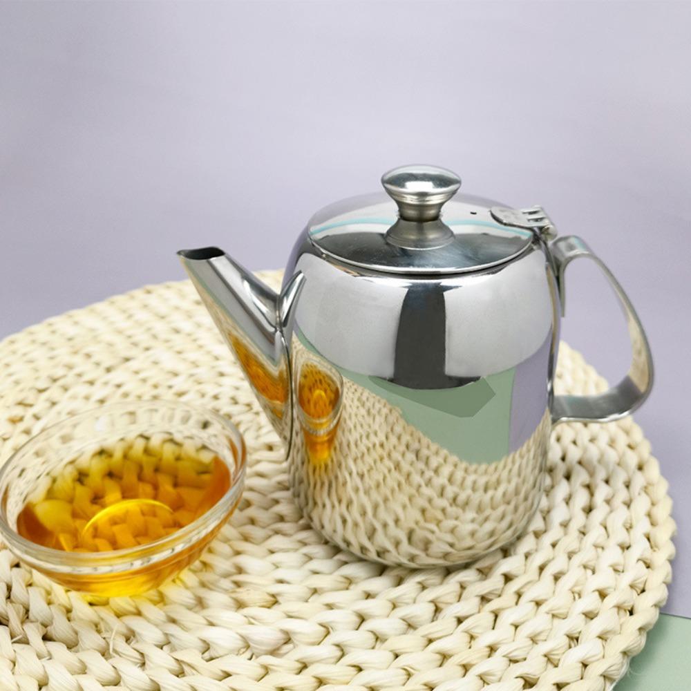 Short Spout Teapot Thickened Cold Kettle Oil Pot Stainless Steel Coffee Pot  Cafe