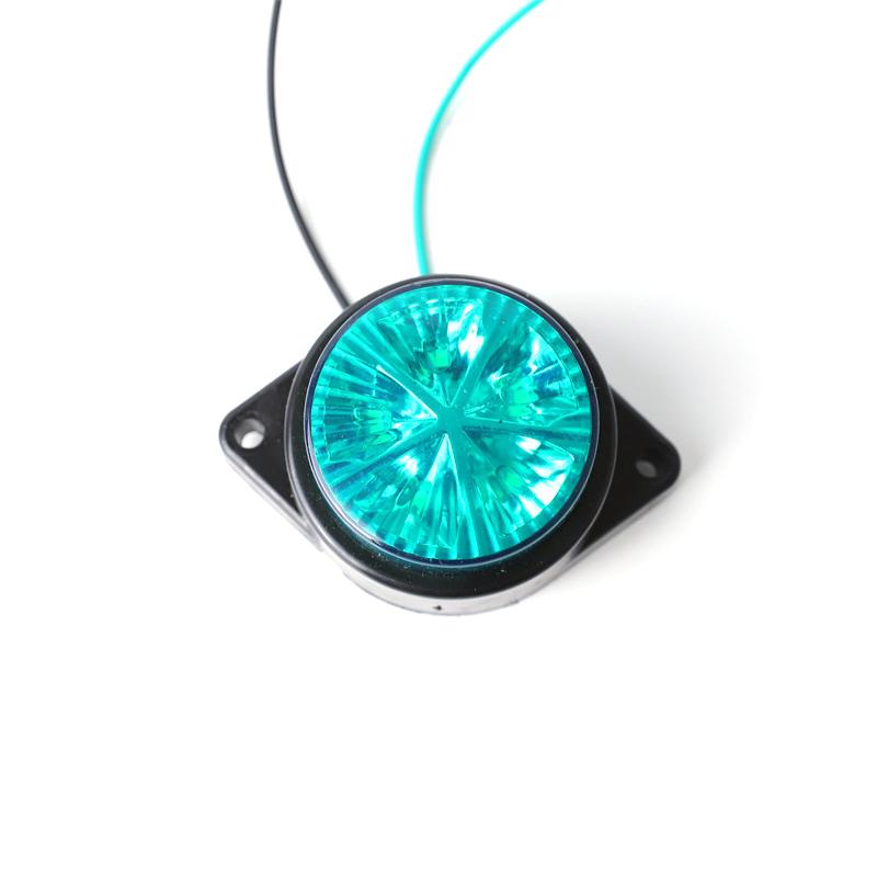 

Автомобильный круглый угловой фонарь для вагона, цветной светодиодный электронный краевой свет, креативный предупреждающий свет, верхний кровельный габаритный фонарь