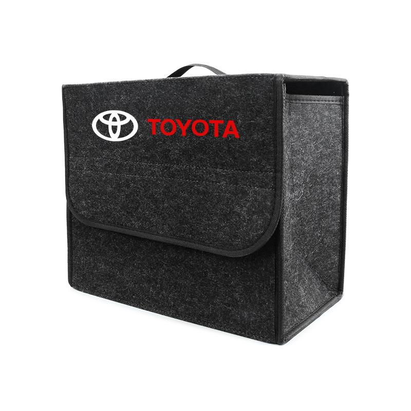 Car Trunk Storage Box Foldable Felt Car Organizer Stowing Tidying Box For Toyota Corolla Camry rav4 Yaris hilux prius PRODA