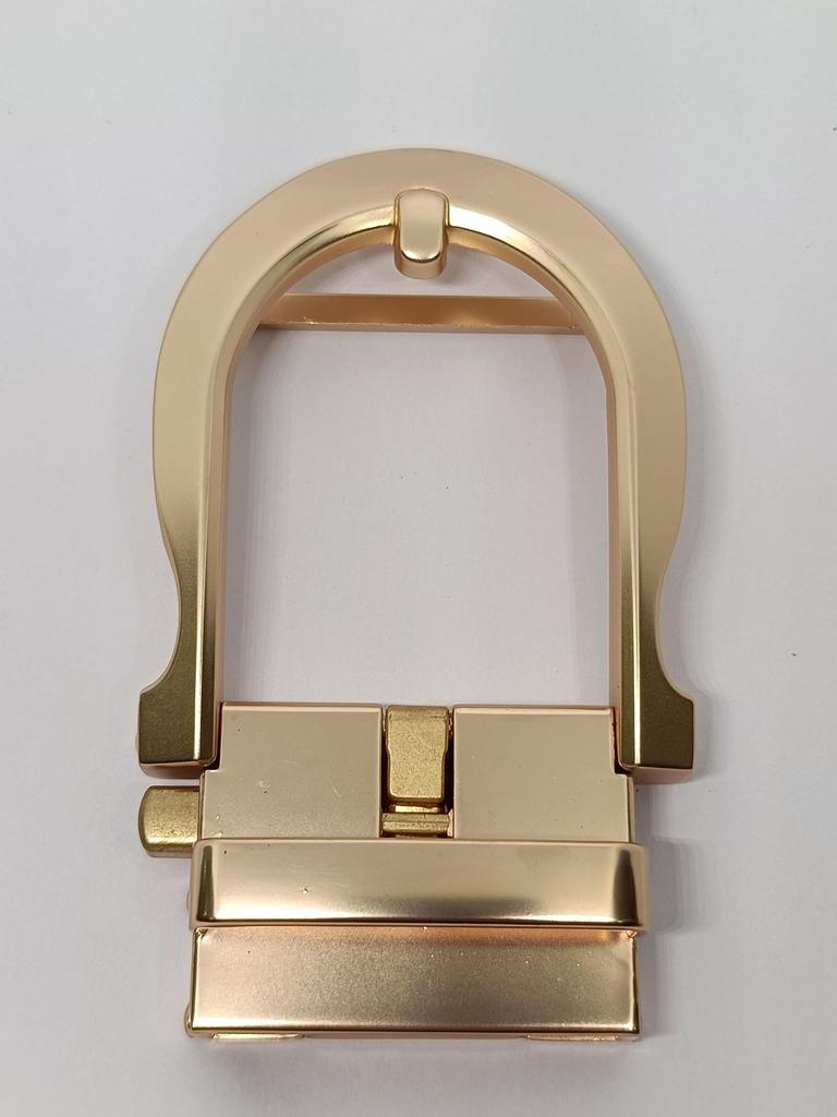 Men's belt pin buckle, cowhide automatic buckle head 4.0CM electroplated alloy explosion