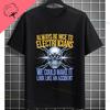 100 Cotton Funny Electrical Design Tshirt  Electrician For Unisex Crew Neck Short Sleeve Powerline Electricians Tee