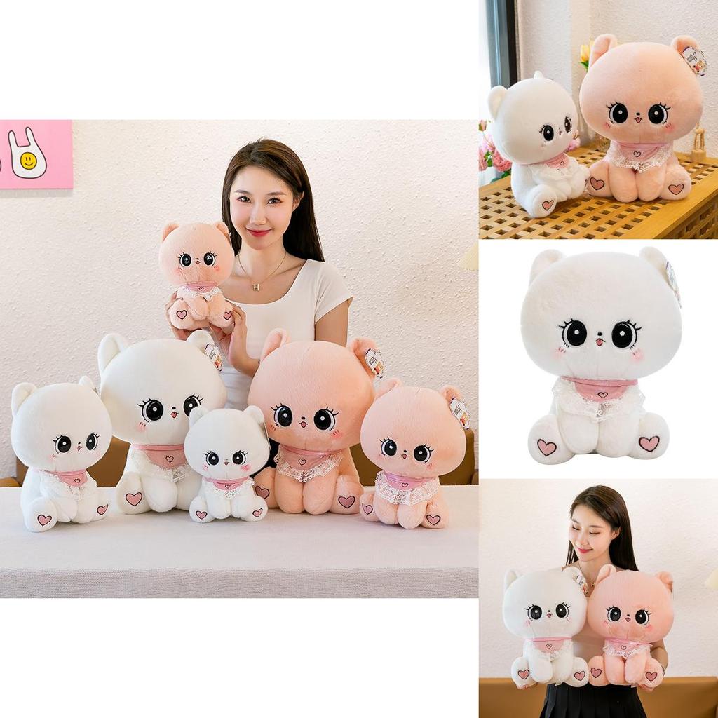 Adorable Cute Sweet Cat Plush Toy Soft Stuffed Animal Pillow For Kids Girls Gift