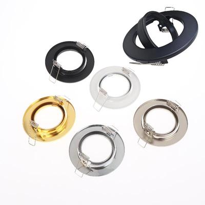 1 Set Ronde Armatuur Downlight LED Houders Uitsparing Voor Lampenhouder Verzonken LED Spot Verlichting Mr16 Gu10 LED Downlights Frame