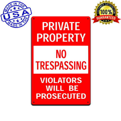 No Trespassing Private Property Keep Out Aluminum Metal Sign  TS140Aluminum 20x30cm（7.8x11.8inch）