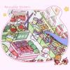 PET Miniature Scene Collection Visual Stacking 3D Pocket Cabin Scene Stickers  Children Gifts